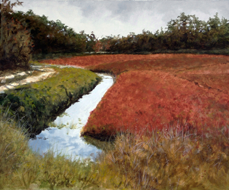 Struna Galleries of Brewster and Chatham, Cape Cod Paintings of New England and Cape Cod  - Autumn Bog